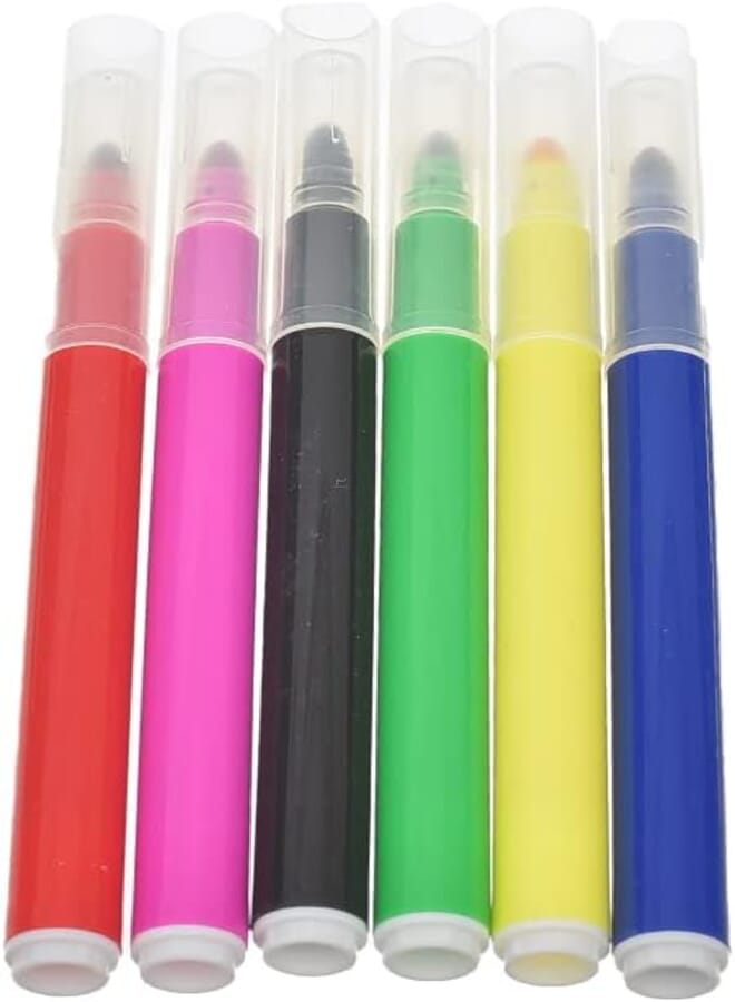 Molin rcp200-06 jumpo coloring pen pack of 6 colors - multi color